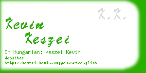 kevin keszei business card